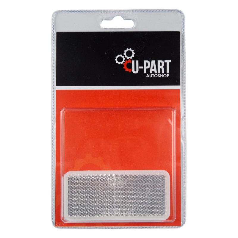 U Part Reflector Square Stick On Wht 90 Mm 2 Pk - Livestainable.co.za