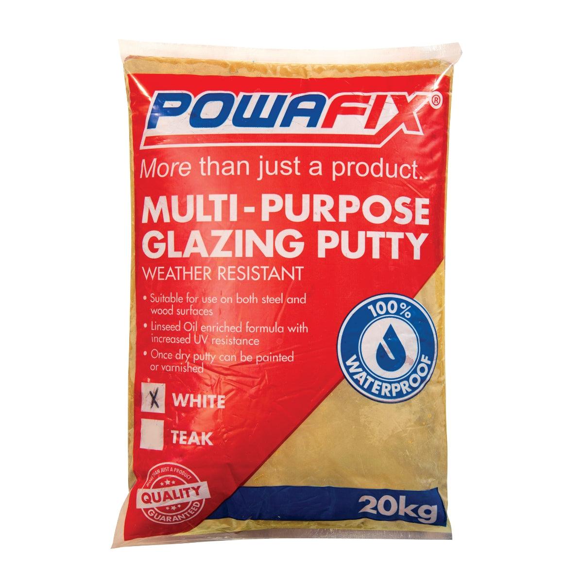 Powafix Multi Purpose Putty White 20 Kg - Livestainable.co.za