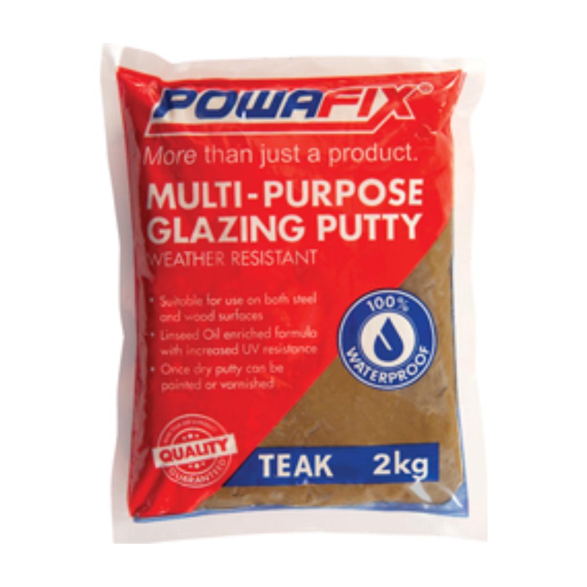 Powafix Multi Purpose Putty Teak 2 Kg - Livestainable.co.za