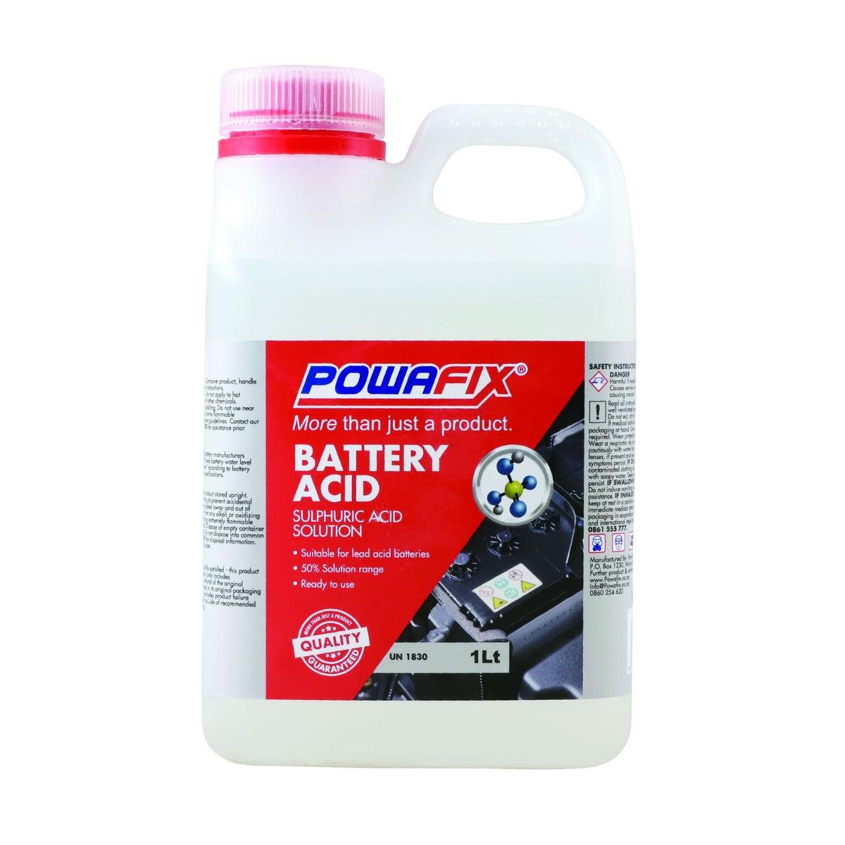 Powafix Battery Acid 1 L - Livestainable.co.za