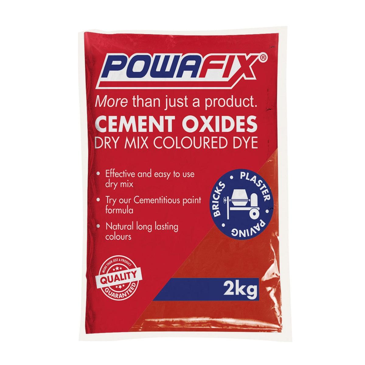 Powafix Cement Oxide Powder Red 2 Kg - Livestainable.co.za