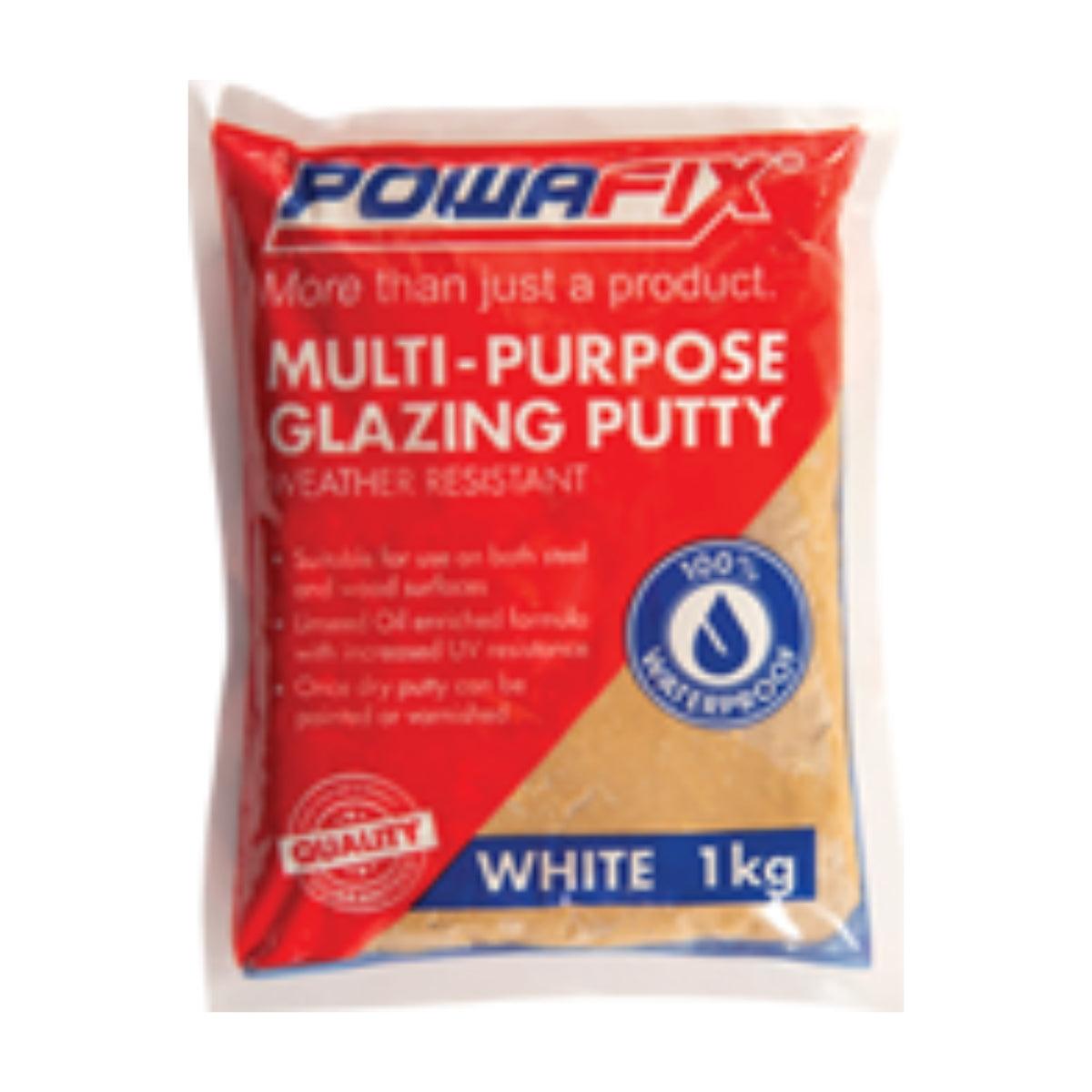 Powafix Multi Purpose Putty White 1 Kg - Livestainable.co.za