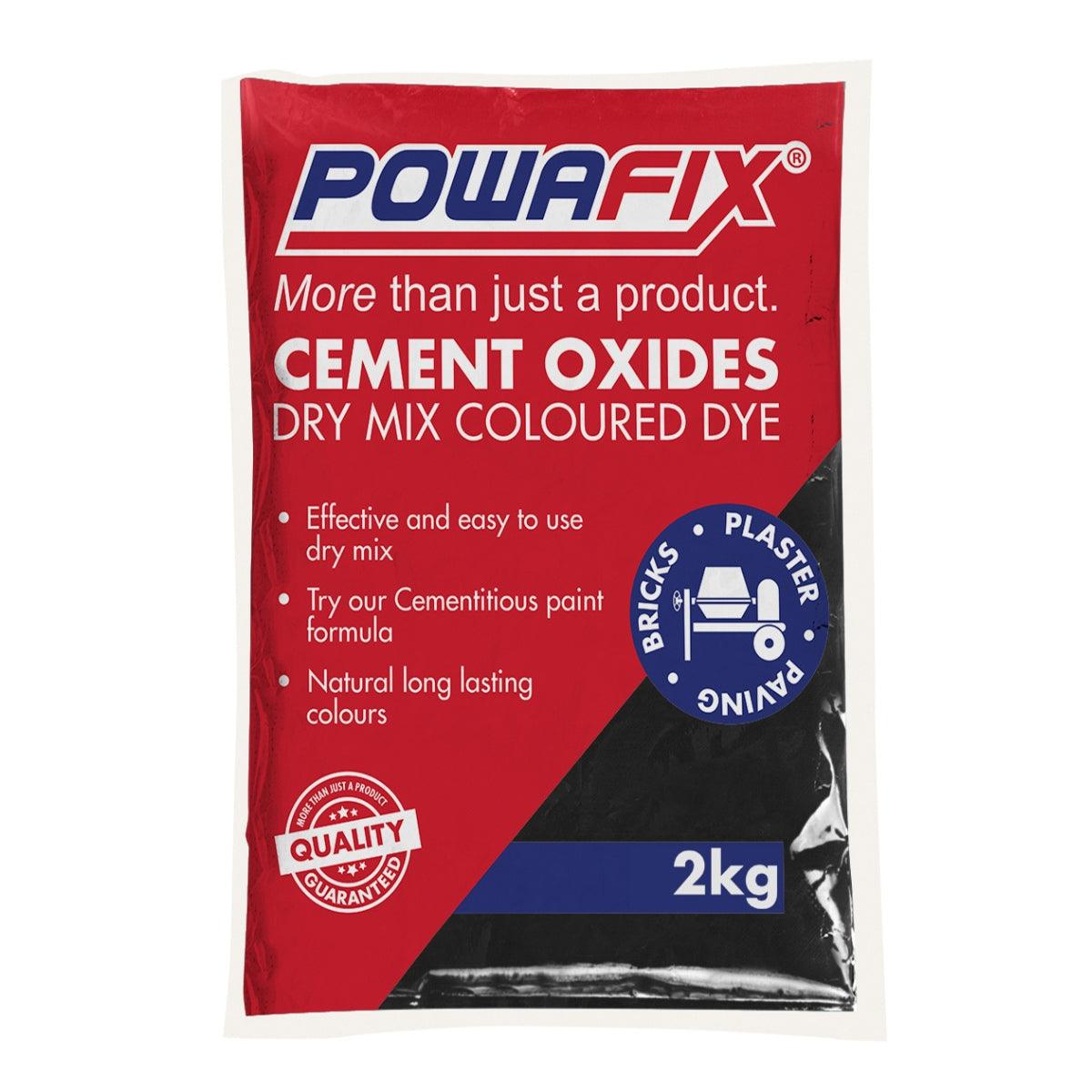 Powafix Cement Oxide Powder Black 2 Kg - Livestainable.co.za