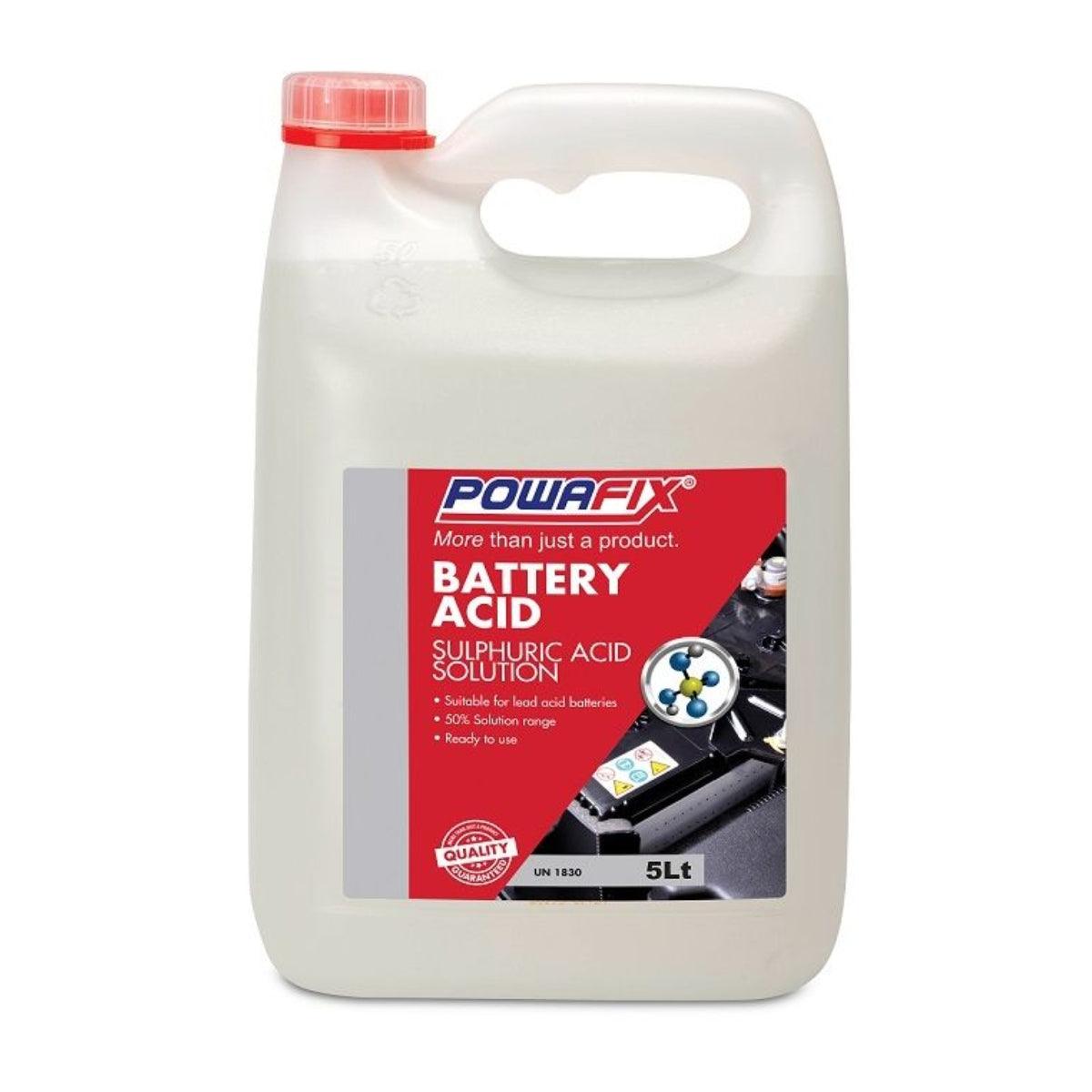 Powafix Battery Acid 5 L - Livestainable.co.za