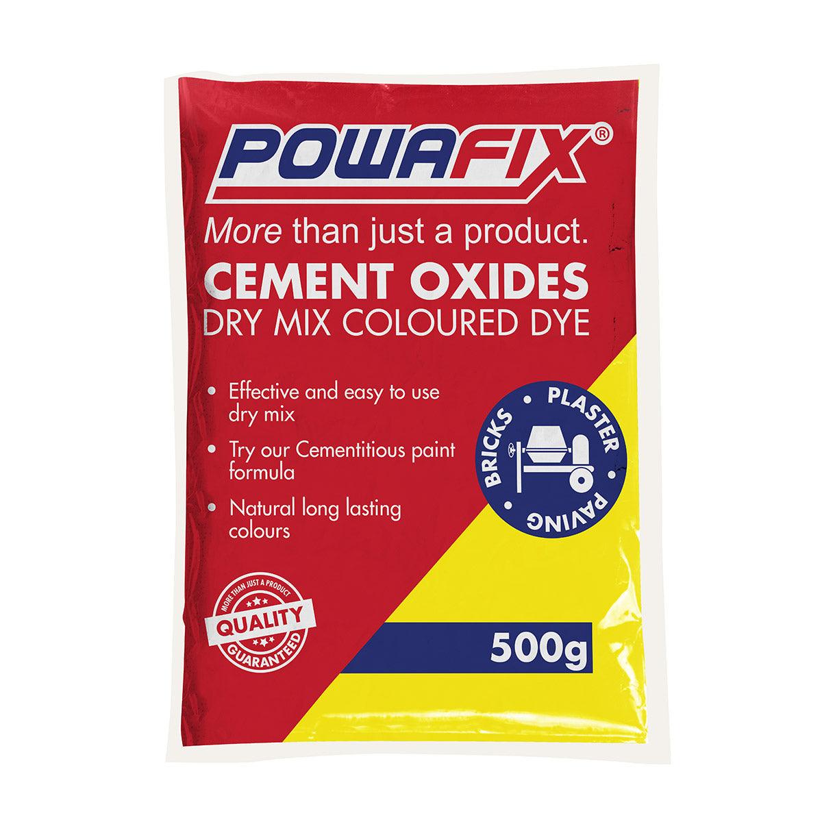 Powafix Cement Oxide Powder Yellow 500 G - Livestainable.co.za