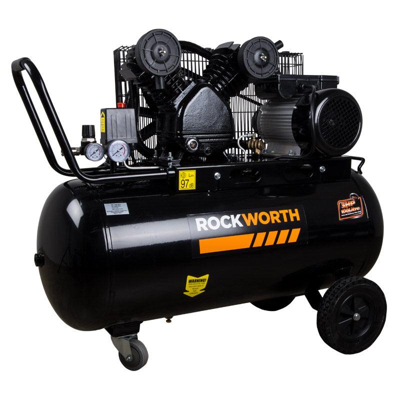 Rockworth 3 Hp/100 L Belt Air Compressor 220 V - Livestainable.co.za