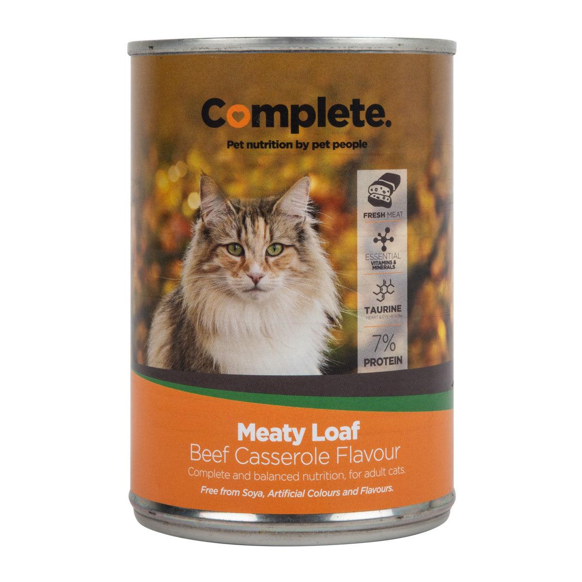 Complete Cat Food Tin Beef Casserole 385 G - Livestainable.co.za