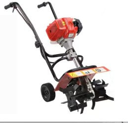 Petrol Tiller Displacement: 52cc 4 Teeth Tilling Width : 36cm Tilling Depth : 5-10cm