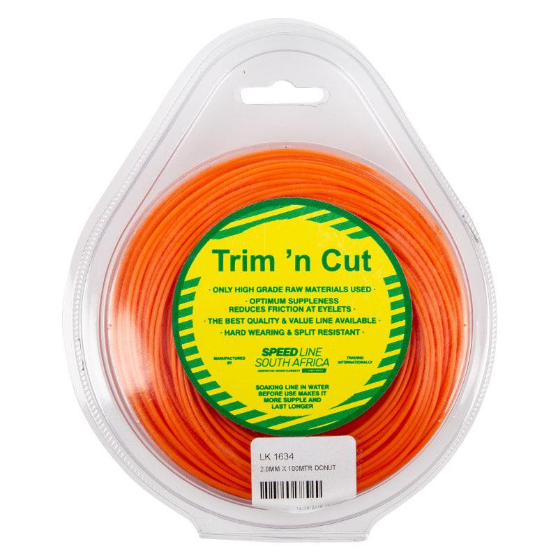 Trim N Cut Trimmer Line 2.0 Mm X 100 M Donut Orange - Livestainable.co.za