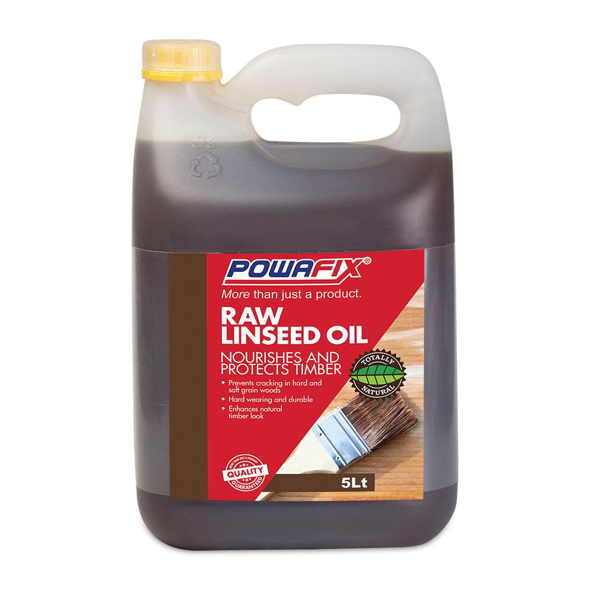 Powafix Raw Linseed Oil 5 L - Livestainable.co.za