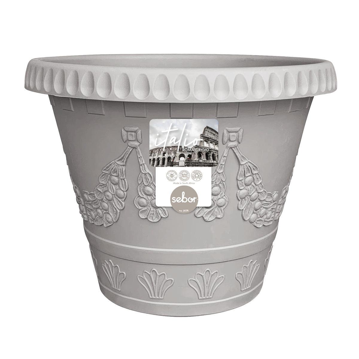 Sebor Italo Roma Pot St 35 Cm Grigio - Livestainable.co.za