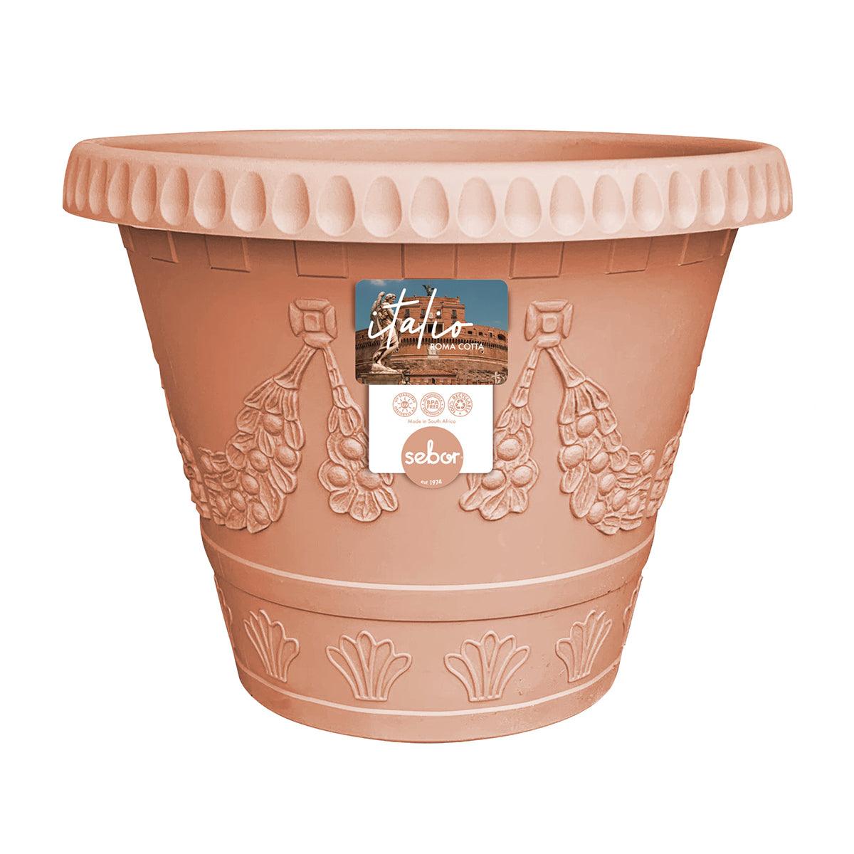 Sebor Italio Roma Pot St 40 Cm Cotta - Livestainable.co.za