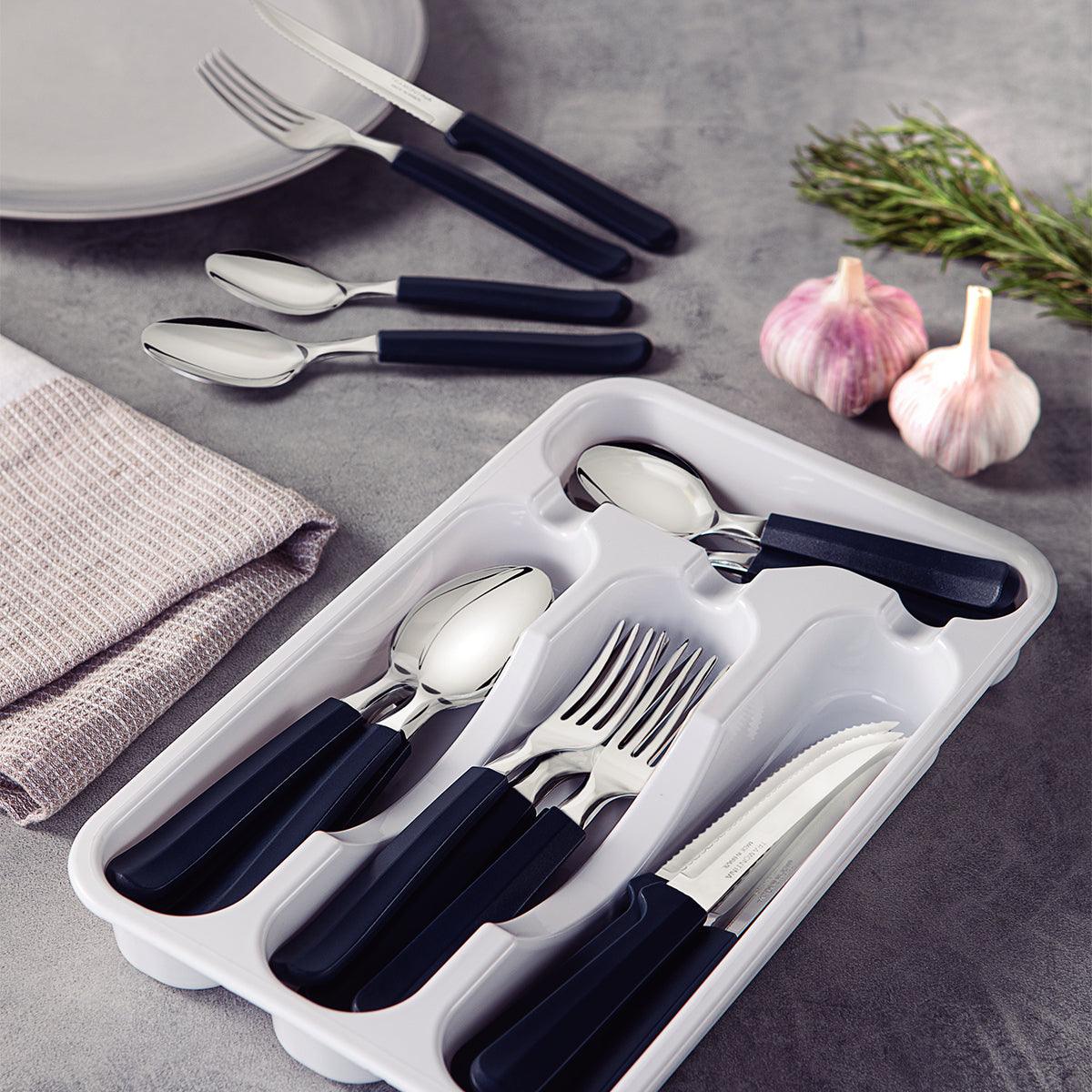 Tramontina Cutlery Tableware Set 25 Pc Black - Livestainable.co.za