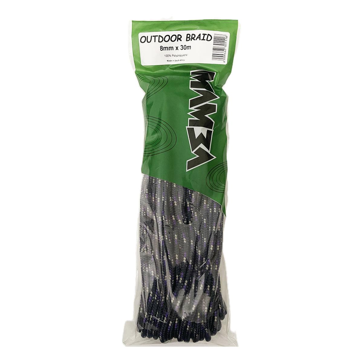 Mamba Rope Lightduty Outdoor Braid 8 Mm 30 M - Livestainable.co.za