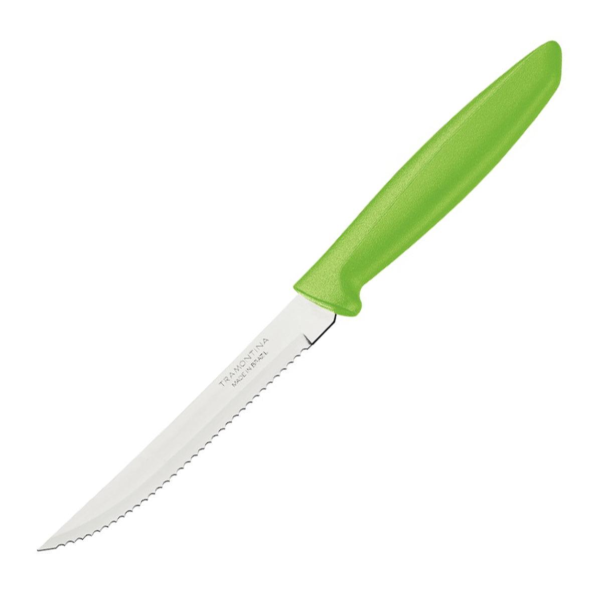 Tramontina Plenus Steak Knife 13 Cm Green - Livestainable.co.za