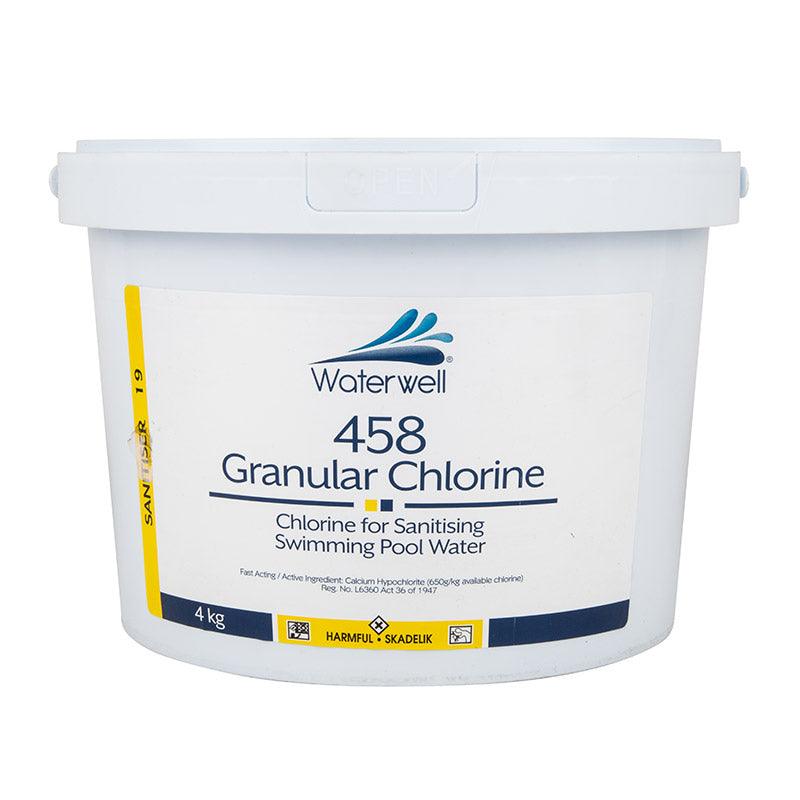 Waterwell Granular Chlorine 458 4 Kg - Livestainable.co.za