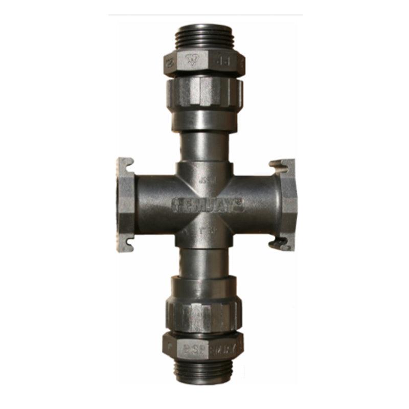 Emjay Manifold Cross 1 Inch Union With Nipple - Livestainable.co.za