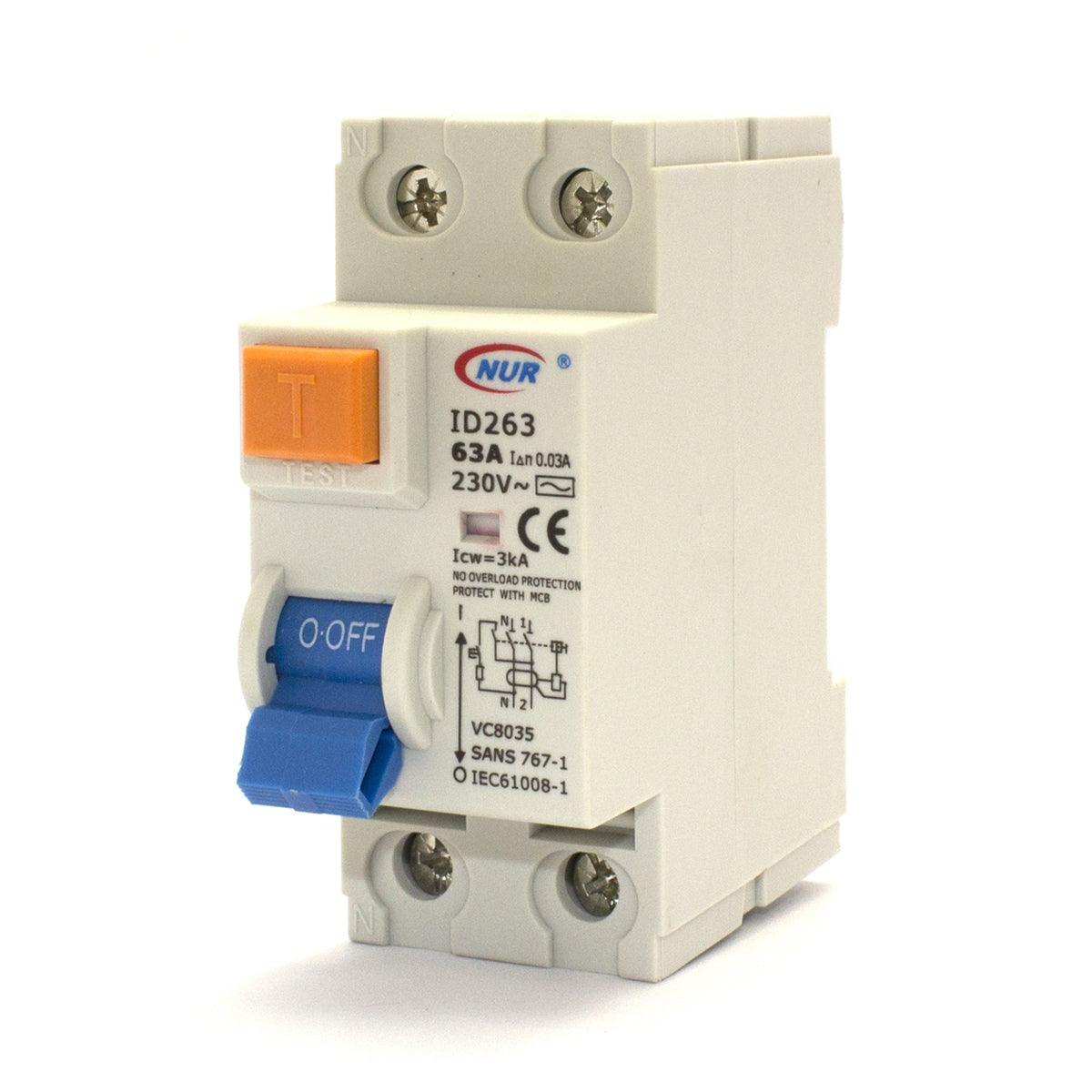 Earth Leakage Din Rail 63 A Dp 3 Ka - Livestainable.co.za