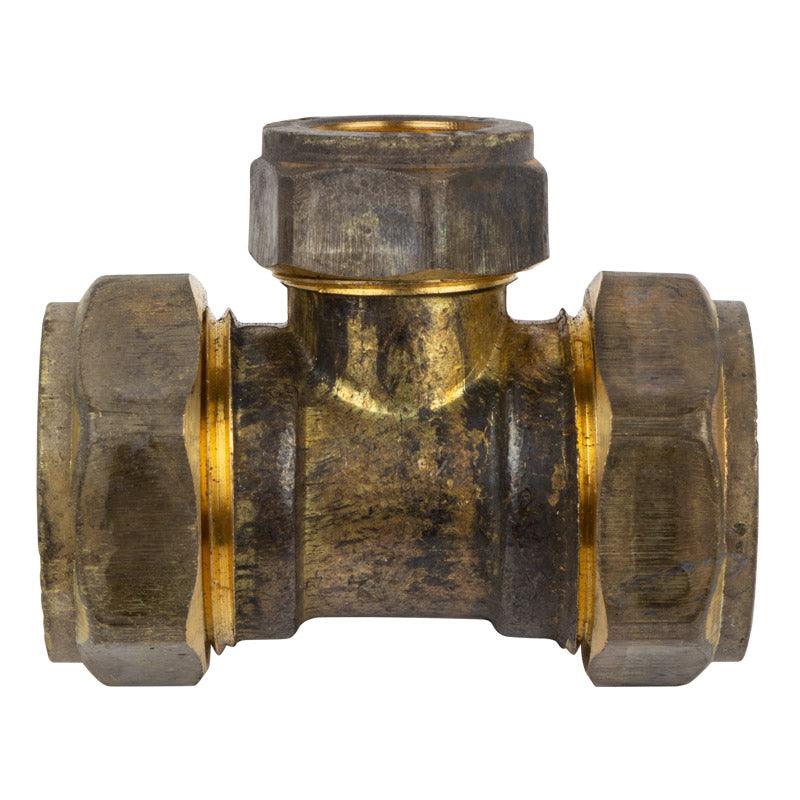 Compression Brass Tee Cxcxc 22 X22 X15 Mm Sabs - Livestainable.co.za