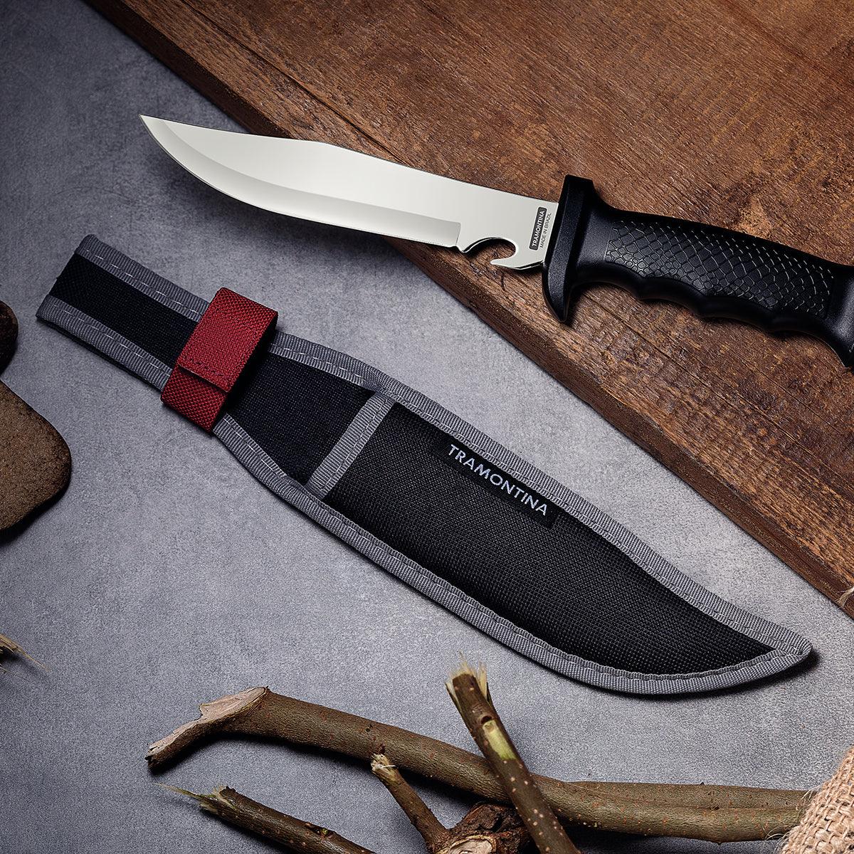 Tramontina Stan Hunt Camp Knife 15 Cm In Pouch Bp - Livestainable.co.za