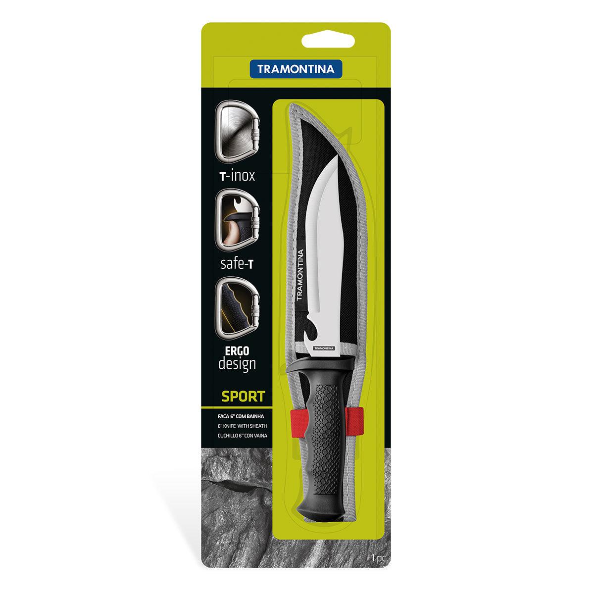 Tramontina Stan Hunt Camp Knife 15 Cm In Pouch Bp - Livestainable.co.za