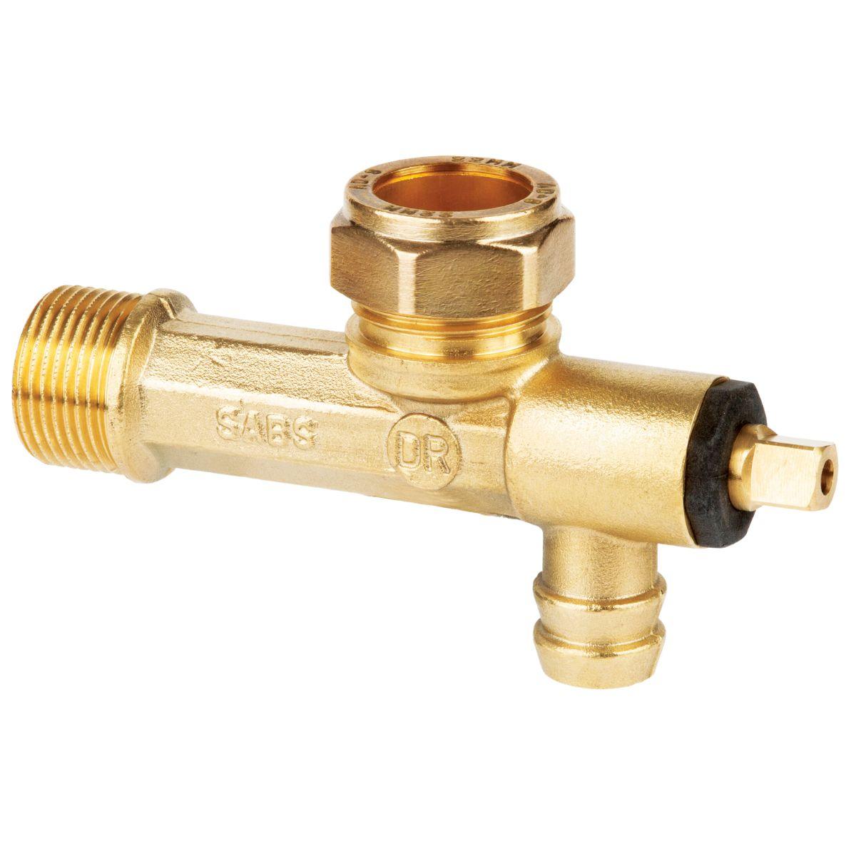 Advanced Valve Geyser Drain Cock Male Dual Port - Livestainable.co.za