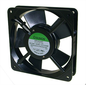 220 V Axial Cooling Fan 120sqx25mm Bal 50 Cfm Term Dp203 At 2122 Lbt.Gn