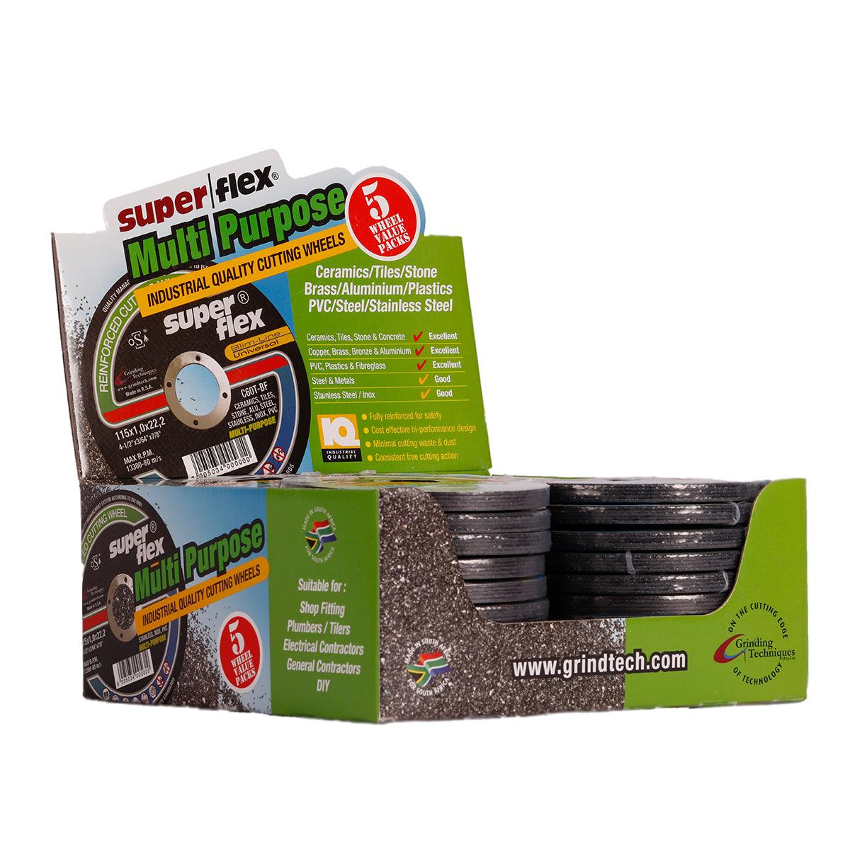 Superflex Cutting Disc Multi Purpose 115 5 Pk Displ - Livestainable.co.za