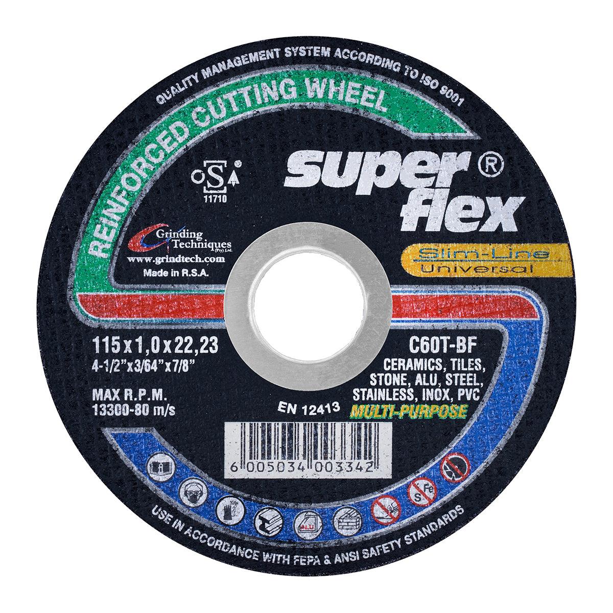 Superflex Cutting Disc Multi Purpose 115 X1.0 Mm - Livestainable.co.za