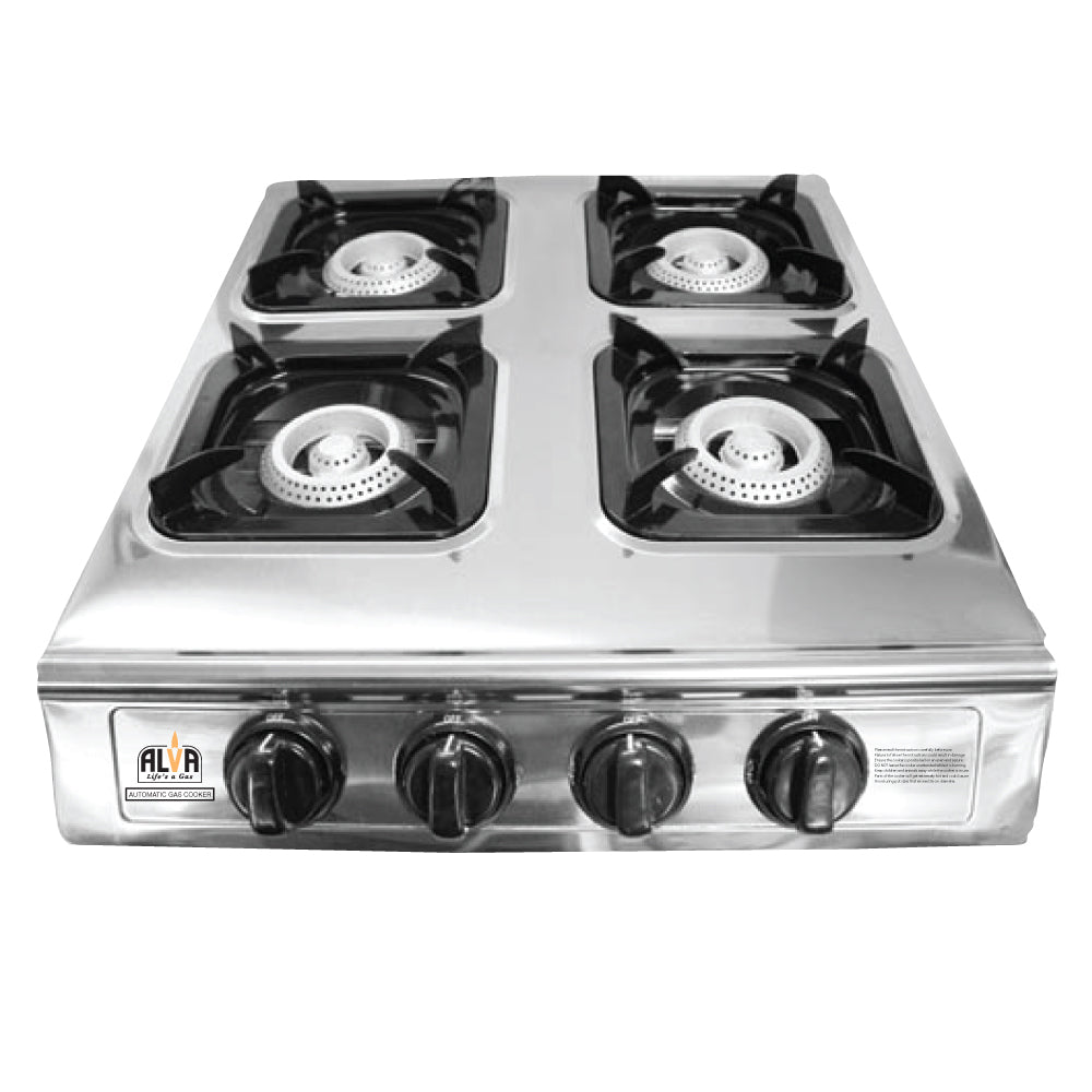 ALVA - 4-BURNER STAINLESS STEEL GAS STOVE