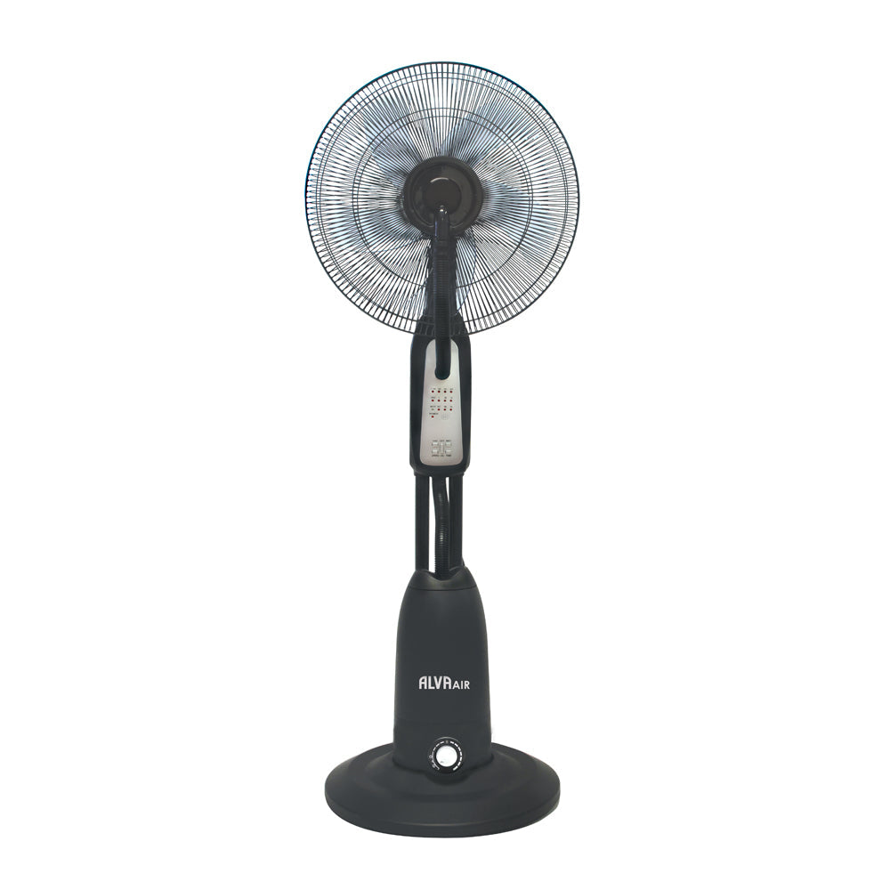 ALVA AIR - 40CM PEDESTAL MIST FAN (BLACK) WITH REMOTE (2018)