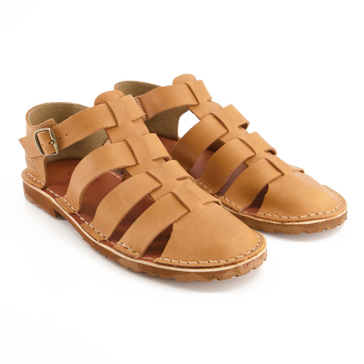 Bata Safari Mens Sandal Close Toe Tan Size 8 - Livestainable.co.za