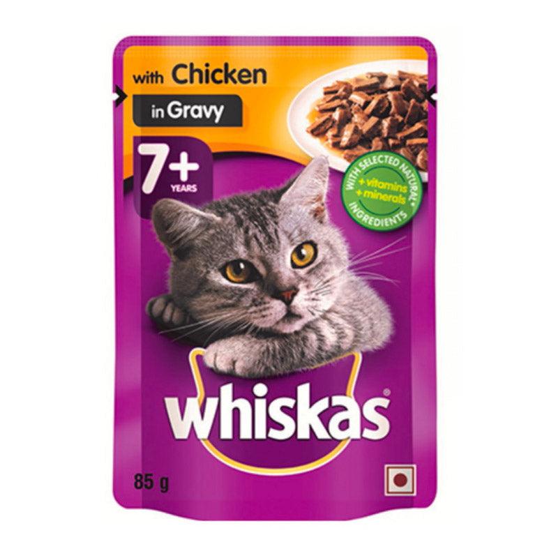 Whiskas Cat Food Pouch Senior Chicken In Gravy 85 G - Livestainable.co.za