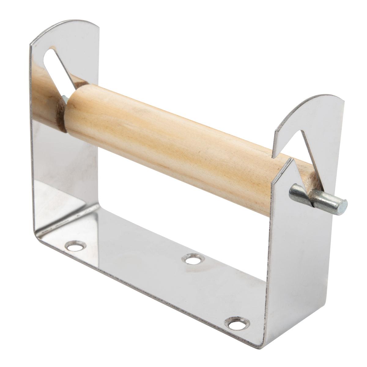 Toilet Roll Holder Stainless Steel Wooden Insert - Livestainable.co.za