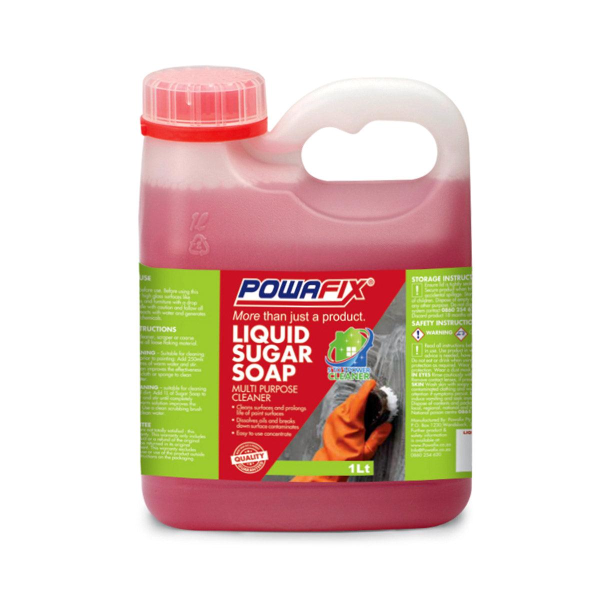 Powafix Sugar Soap Liquid 1 L - Livestainable.co.za