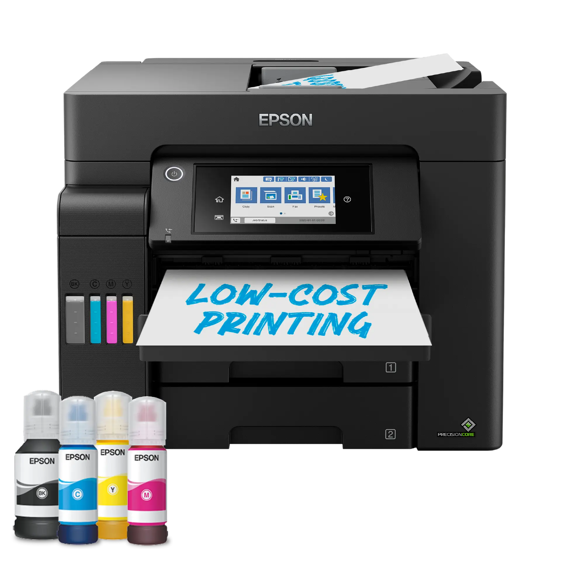 32ppm Mono 22ppm Clr A4 Print Scan Copy Fax Usb Wi Fi/Wi Fi Direct Ethernet Auto Duplex Print&Scan Adf Incl 1 Set Of Ink Bottles