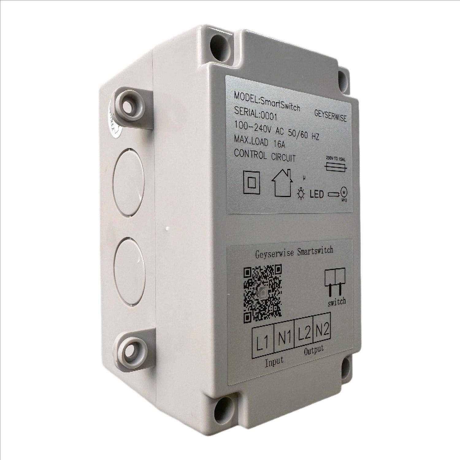 Tuya IoT Smart Switch by Geyserwise - 220V 16A Smartlife Timer Switch - Livestainable.co.za