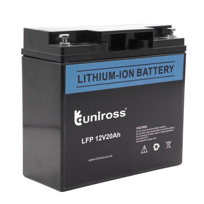 Uniross Lithium Ion 12 V 20 Ah Battery - Livestainable.co.za