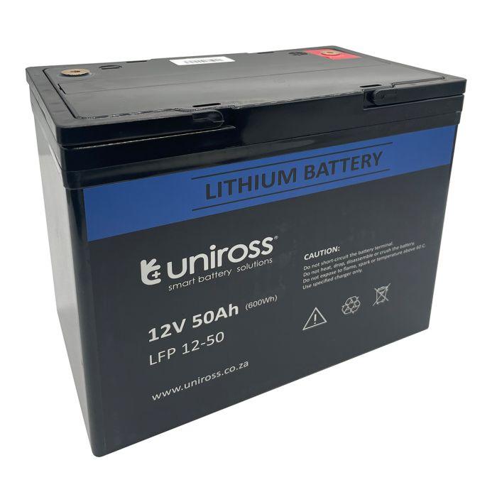 Uniross Lithium Ion 12 V50 Ah Battery - Livestainable.co.za