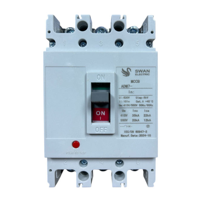 Mccb Circuit Breaker 3 P 160 A Icu=35k A Ics=22k A Mccb Adm7 250 S3160