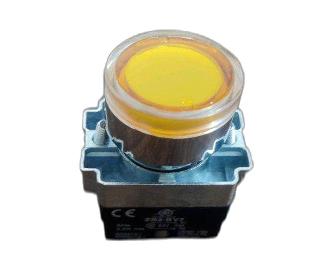 22mm Push Button Illuminated Yellow 220 Vac No Pb Xb2 Bw3561 Y