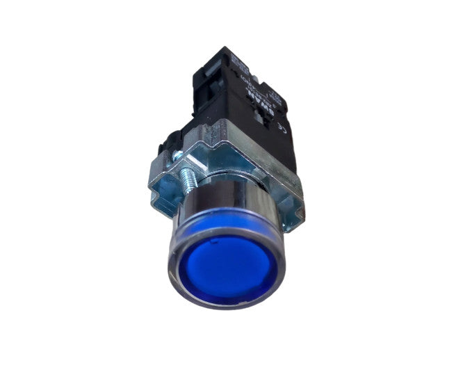 22mm Push Button Illuminated Blue 220 Vac No Pb Xb2 Bw3661 B