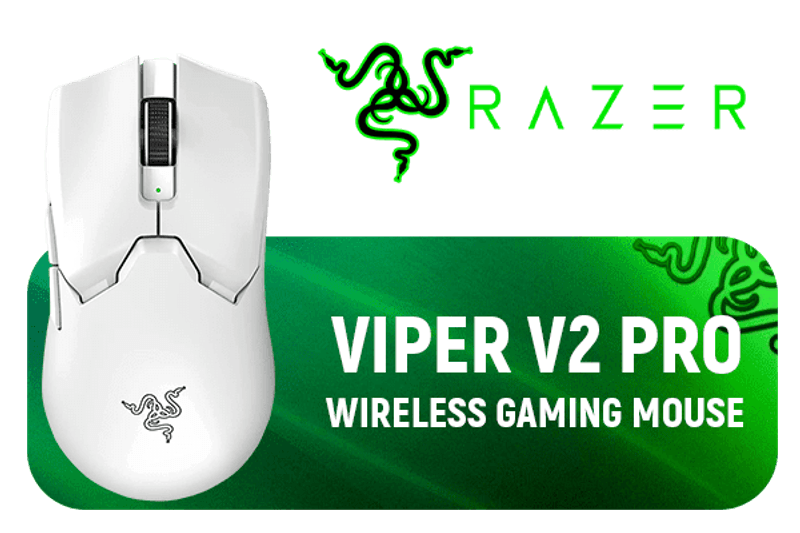 Viper V2 Pro Wireless Gaming Mouse White - Livestainable.co.za