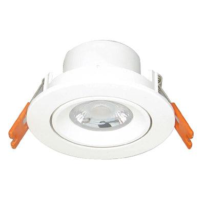 D/Light Tilt White Led 6w 4000 K C/O 75mm - Livestainable.co.za