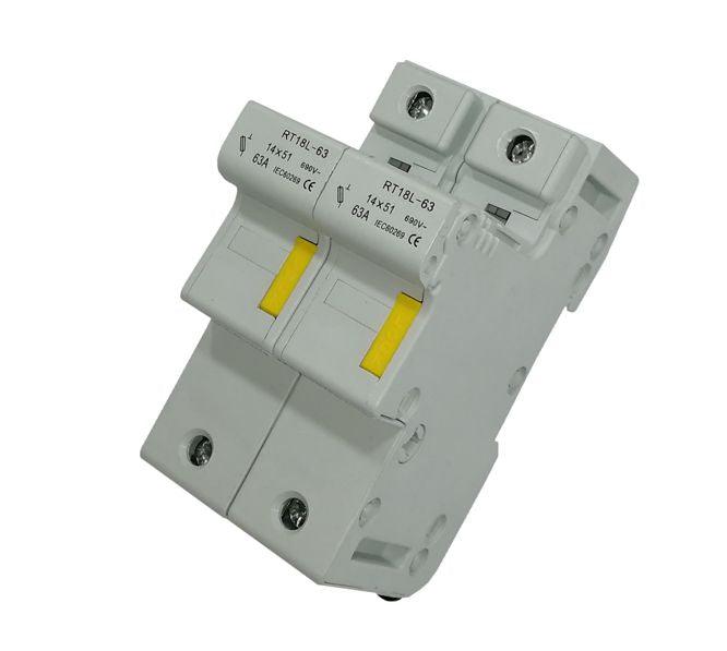 Fuse Holder 2 Pole For 14 X51 Mm Fuse Fh Rt18 63 2 P - Livestainable.co.za