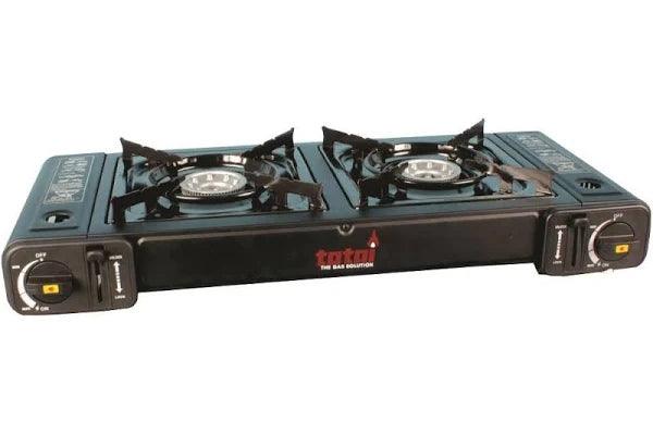 TOTAI DOUBLE BURNER PORTABLE CARTRIDGE GAS STOVE - Livestainable.co.za