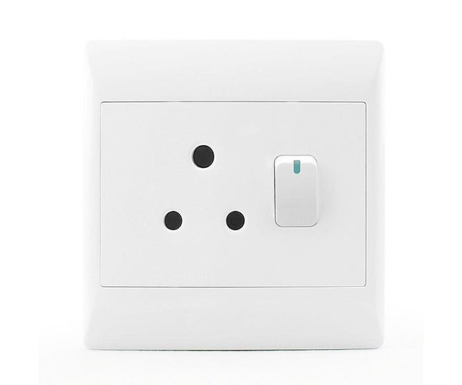 Wall Mains Socket Single 16 A 4x4 Sti 1075