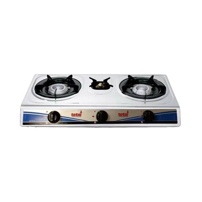 TOTAI 3 BURNER STAINELESS STEEL TABLETOP GAS STOVE - Livestainable.co.za