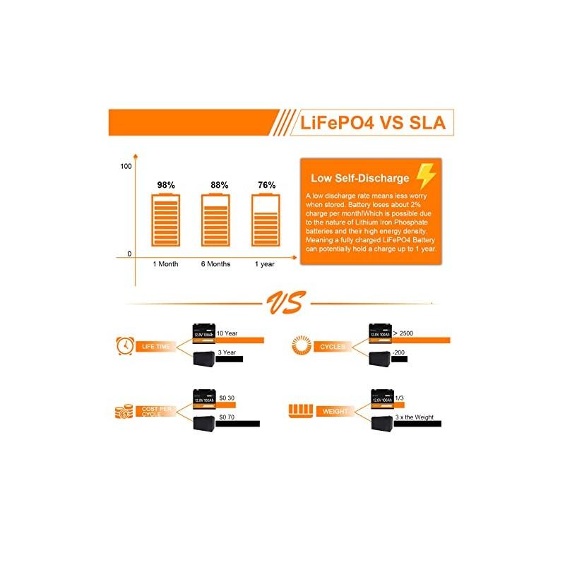 Vestwoods 12.8V 100Ah Lithium Battery With Bms - Livestainable.co.za