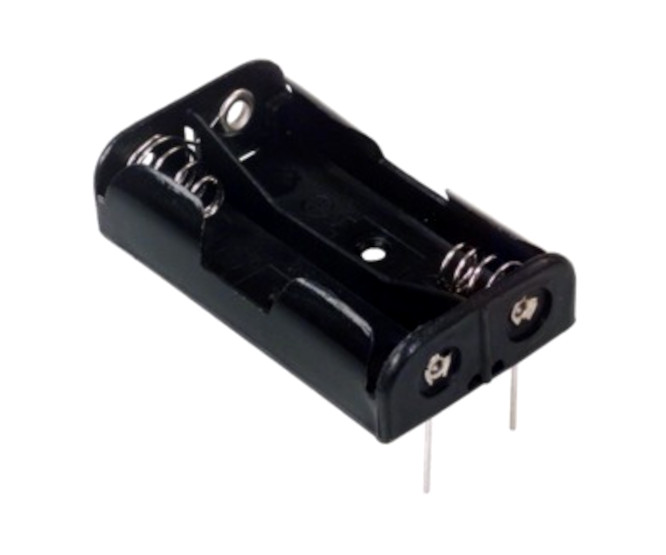 Eie Battery Holder 2 X Aaa Pcb Mount With Leads